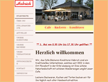 Tablet Screenshot of cafe-habrich.de